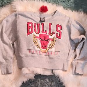 Official NBA Chicago Bulls Crop Top Sweater